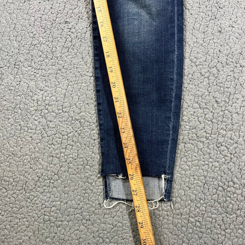 FRAME Denim Le High Skinny Jeans Blanch Blue Raw Fray Step Hem Size 29 LHSKRS517 - Picture 10 of 11